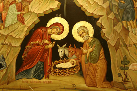 Malerei von Jesu Geburt. Foto: Paul Prescott / Shutterstock